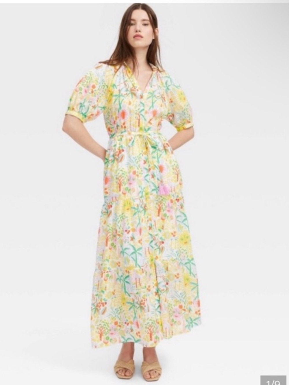 Roller Rabbit x Target Maxi Dress, Floral, Yellow, Pink, Green, Blue